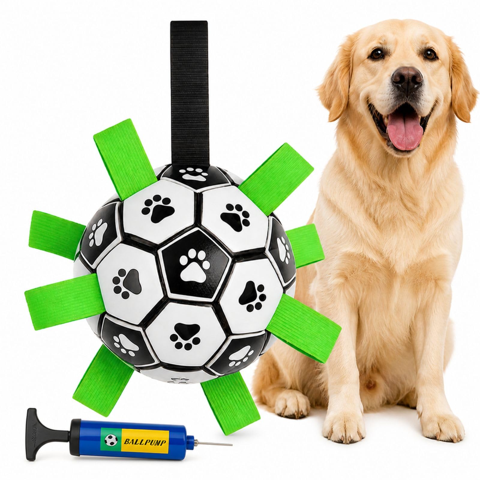 Amazon | 犬用ボール サッカーボール型 おもちゃ 超耐久TPU